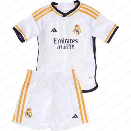 Günstige Real Madrid Home Kinder Fußball Trikotsatz 23/24